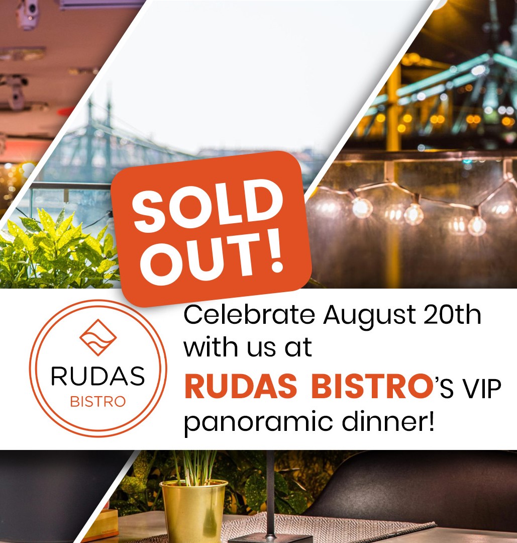 Exclusive August 20th National Fireworks at the Rudas Bistro’s panorama terrace